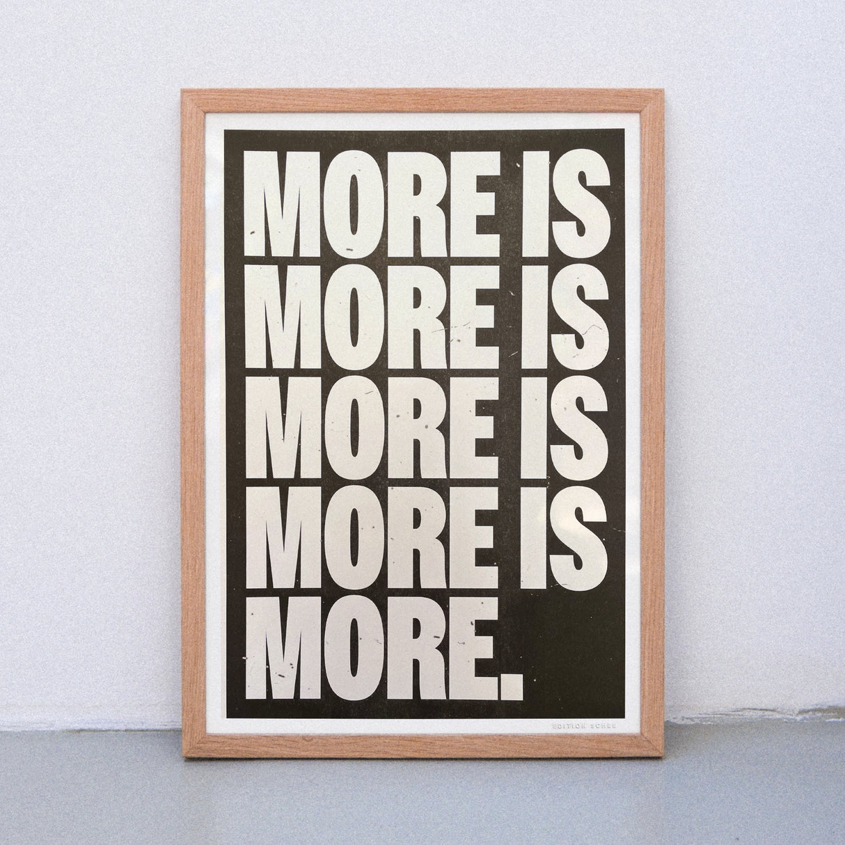 Edition SCHEE More is more (DIN A3) | Edition SCHEE | Risographie