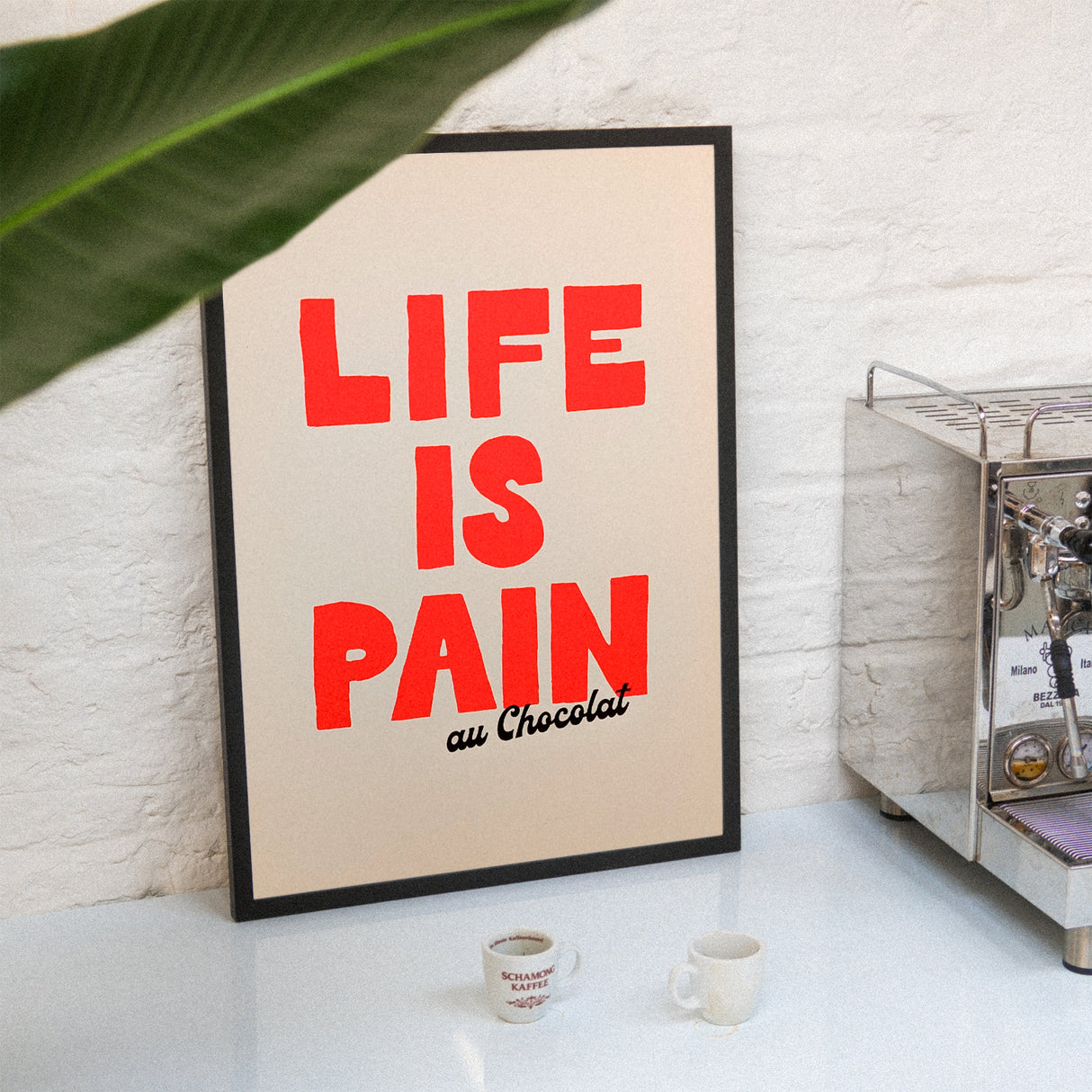 Edition SCHEE Life is Pain au chocolate (DIN A2) | Edition SCHEE | Siebdruck