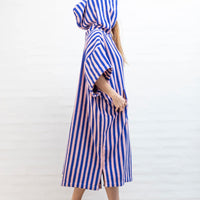 BONGUSTA Poncho „Naram Dazzling Blue & Rose“ (S/M) | BONGUSTA | Cooler Poncho für dich