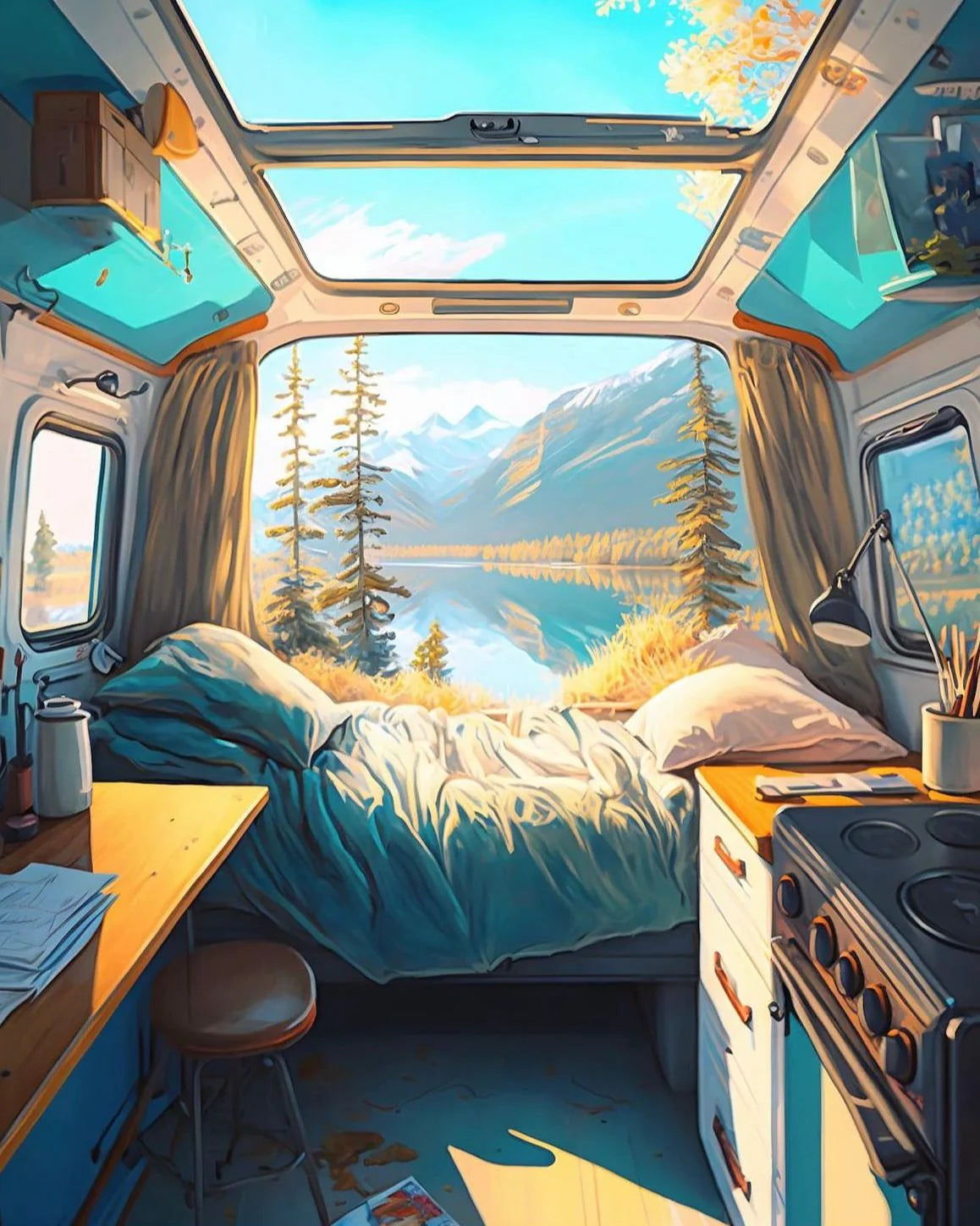 Piece & Love Puzzle Piece & Love "Van Life" | 1000 Teile, Reisen, Abenteuer