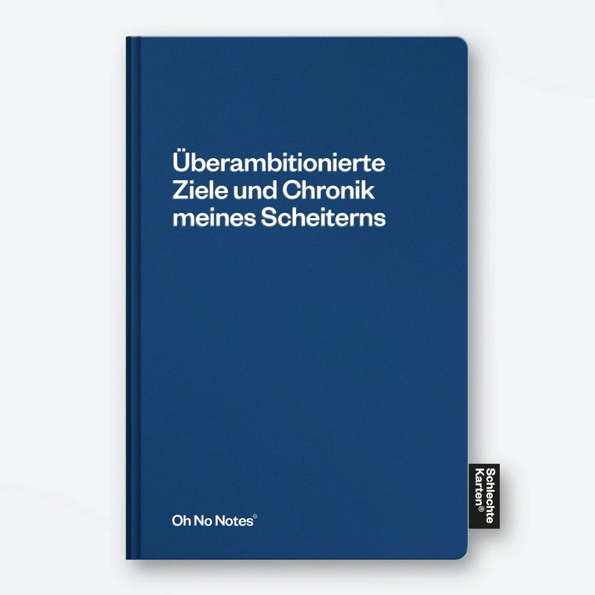 Schlechte Karten Notizbuch „Chronik meines Scheiterns“ | Tragisch. Witzig. Wahr. | Schlechte Karten