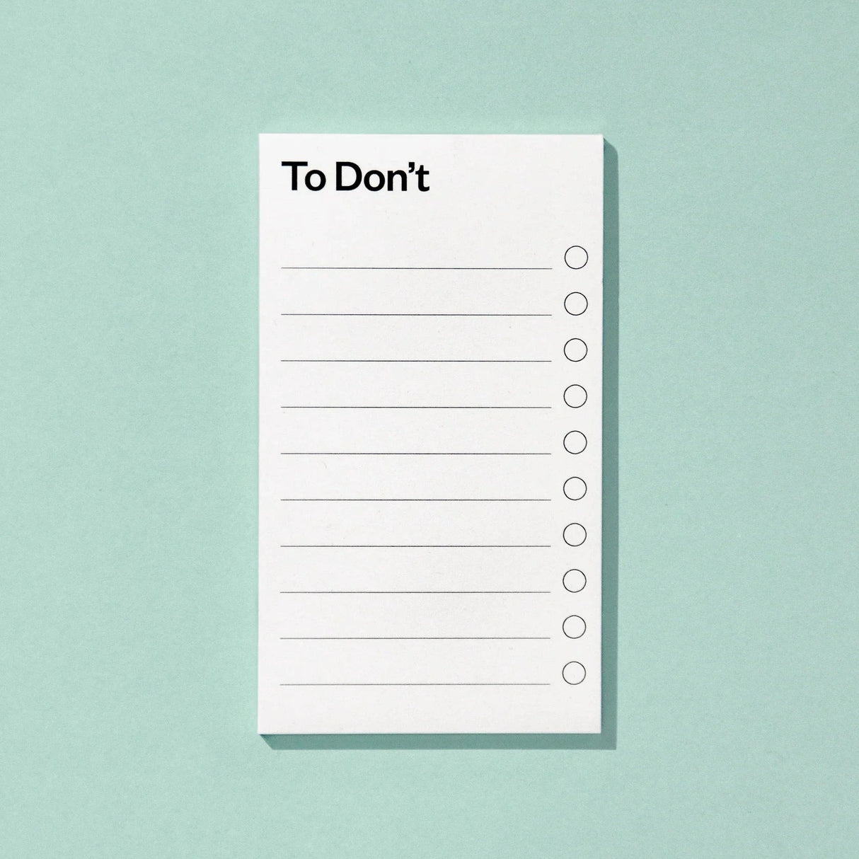 Schlechte Karten Notizblock „To Don't Liste“ | Was du alles nicht tun wirst | Schlechte Karten