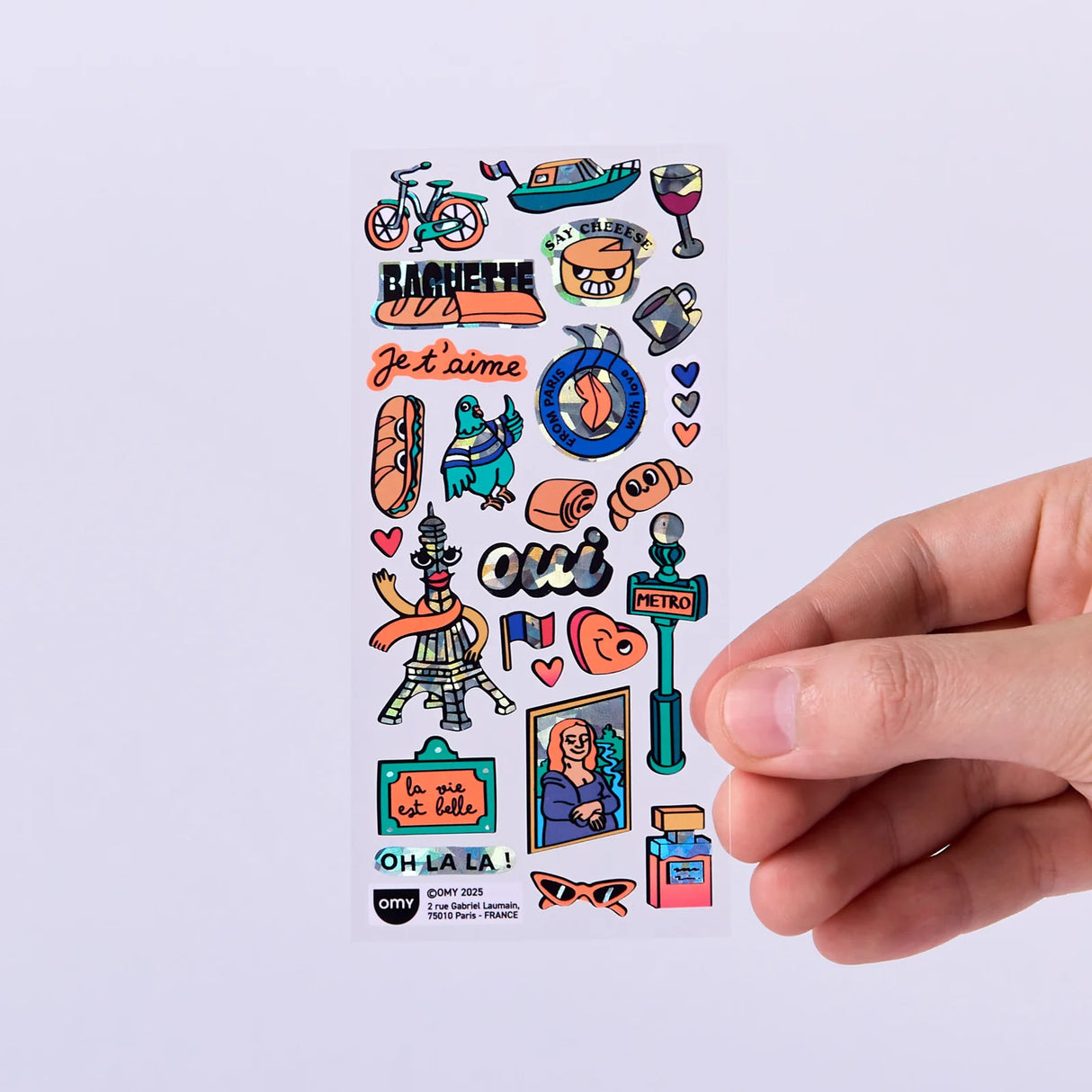 OMY Sticker „Iconic Paris“ | Paris Motive & ikonisches Design | OMY