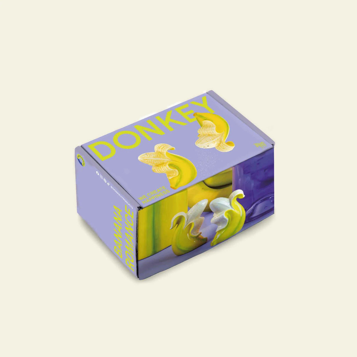 Donkey Products Salz- & Pfefferstreuer „Banana Romance“ | Verspieltes Design | Donkey Products