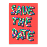 Deli Cards Postkarte "Save the Date" | Schöne Karte für Einladungen