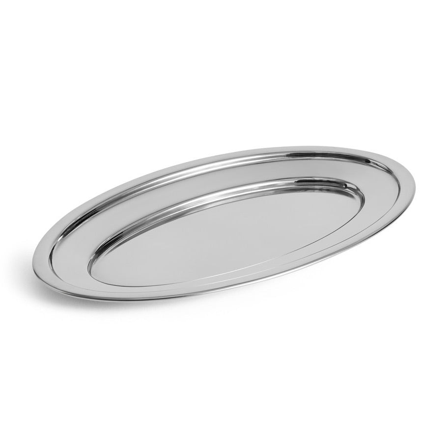 HAY Schale „Essential Steel Oval Dish Medium“ | Edelstahl | HAY