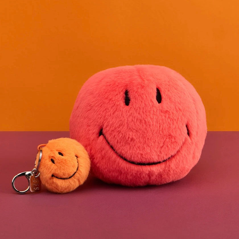 Bon Ton Toys Schlüsselanhänger “Smiley” Orange | Kuscheliger Anhänger | Bon Ton Toys