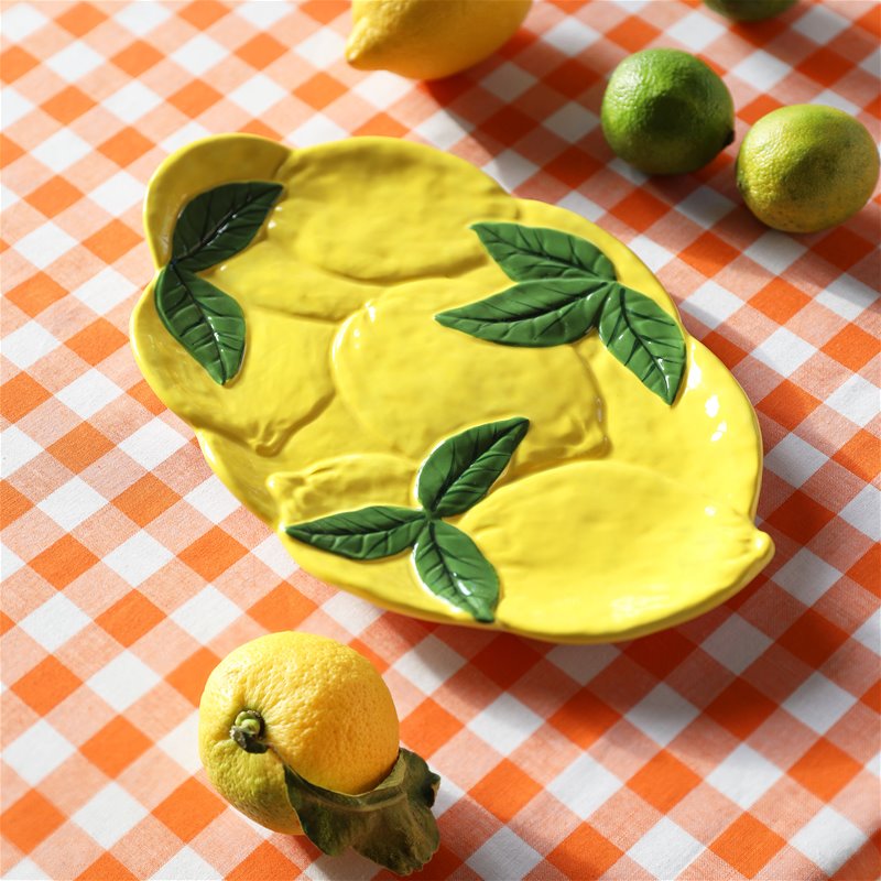 &Klevering Servierteller "Zitronen" | &Klevering | 28,5cmx19cm