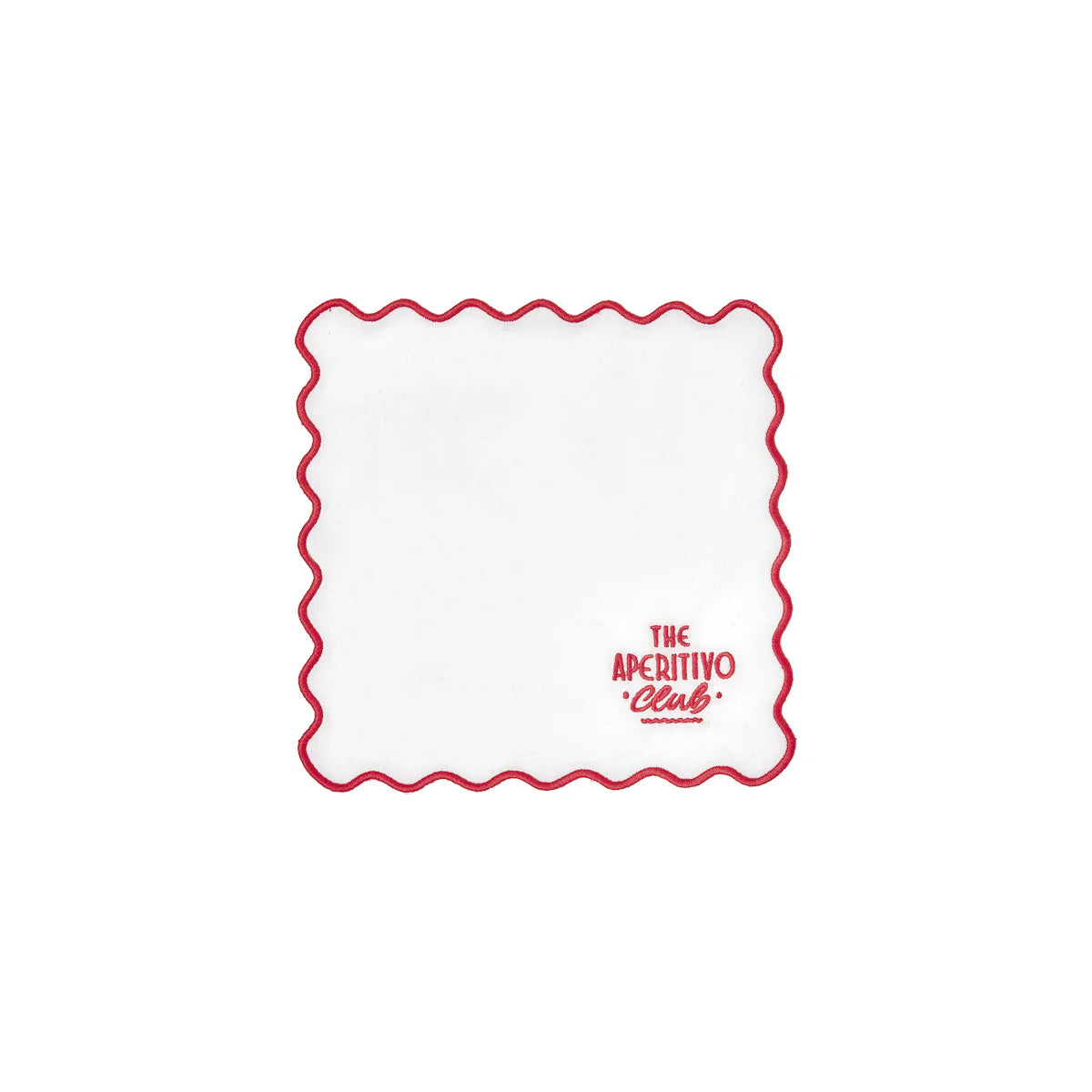 Bitossi Home Servietten “The Aperitivo Club” Rot 2 Stk. | Stilvolles 2er-Set | Bitossi Home