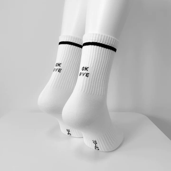 NO BAD DAYS CLUB Socken "OK Bye" No Bad Days Club | Baumwollsocken in Portugal hergestellt