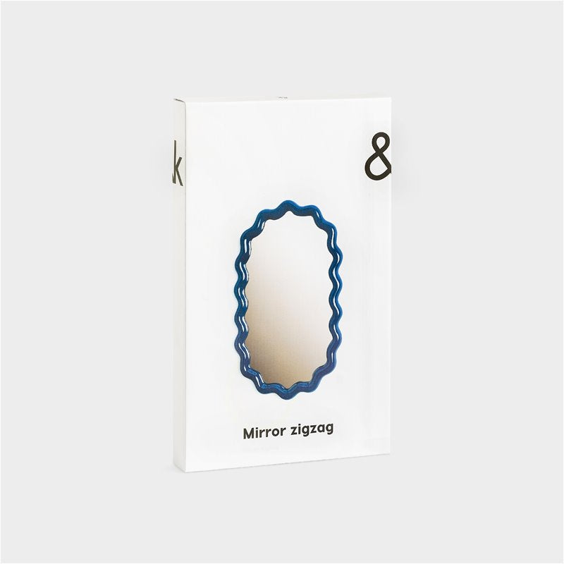 &Klevering Spiegel „Zigzag Blue“ | Knallig und grafisch | &Klevering