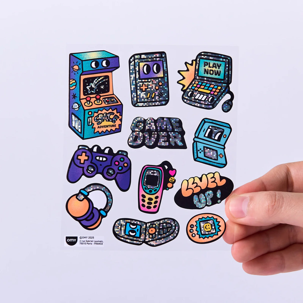 OMY Sticker „Big Game Boy“ | extra groß & retro | OMY