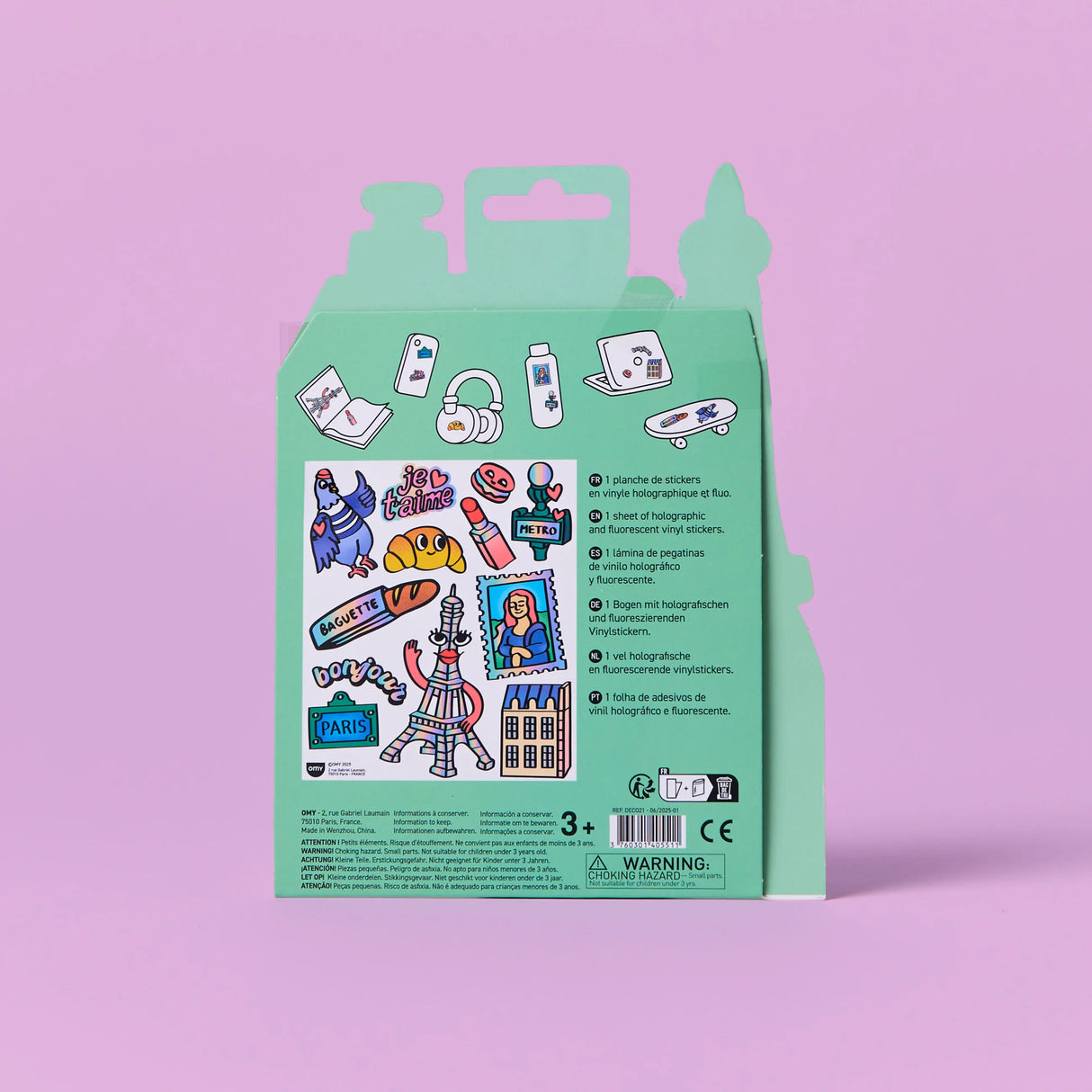 OMY Sticker „Big Paris“ | extra groß & farbenfroh | OMY
