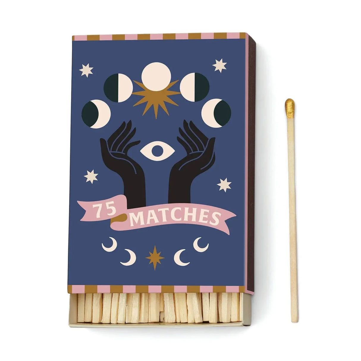 Paddywax Streichhölzer „A dopo Moon“ (75 Stk.) | Grafisches Motiv | Paddywax