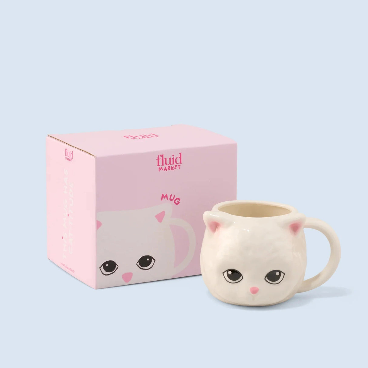 Fluid Market Tasse „Cat“ | Verspieltes Katzenmotiv | Fluid Market