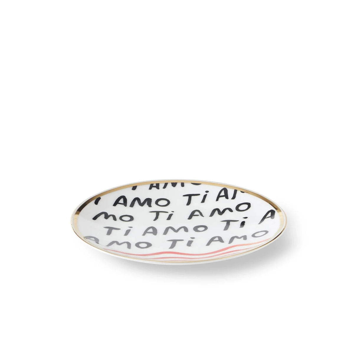 Bitossi Home Teller “Ti Amo” 17 cm | Liebeserklärung aus Keramik | Bitossi Home