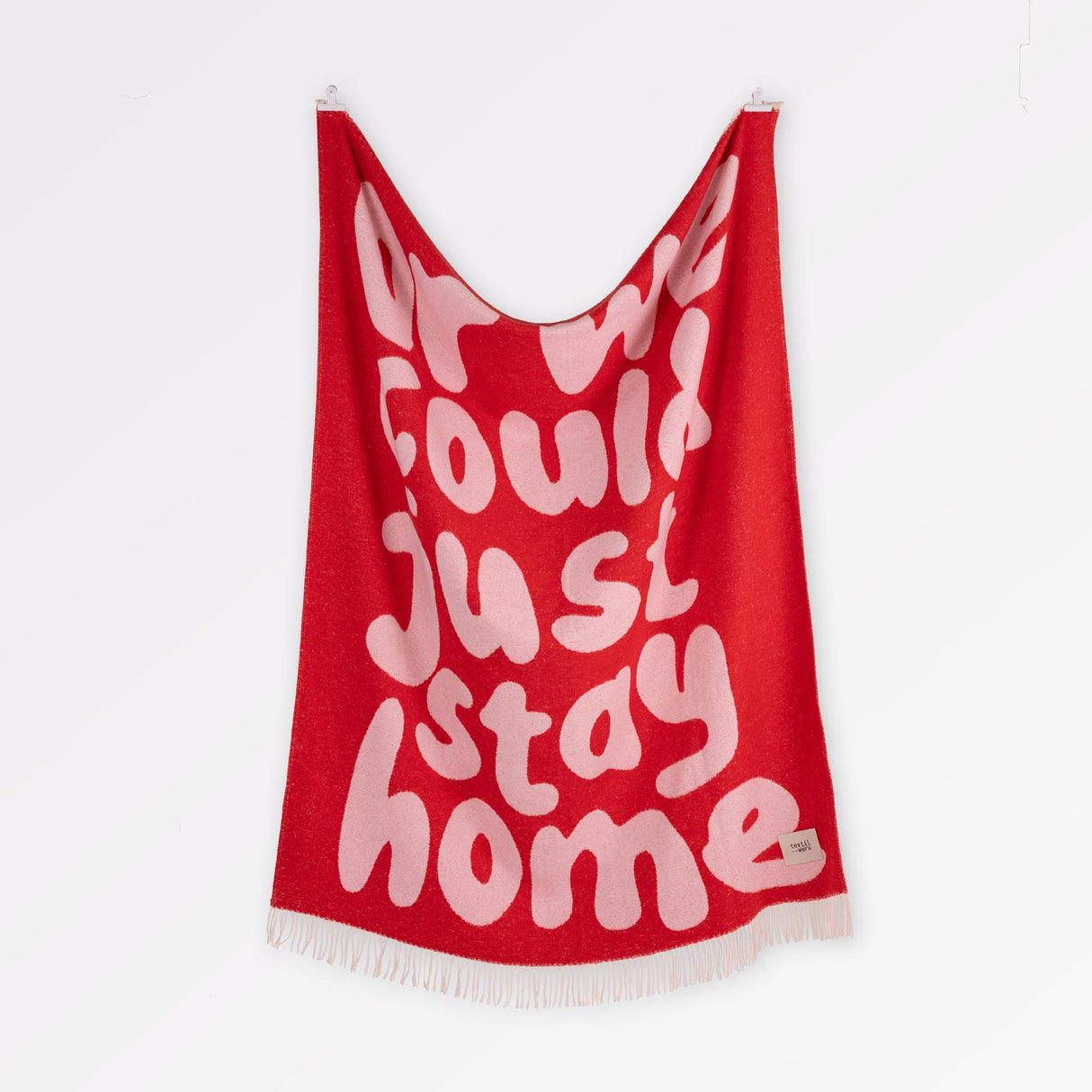 Textilwerk Decke „Stay Home“ (150x200cm) | Textilwerk | Gemütliche Decke