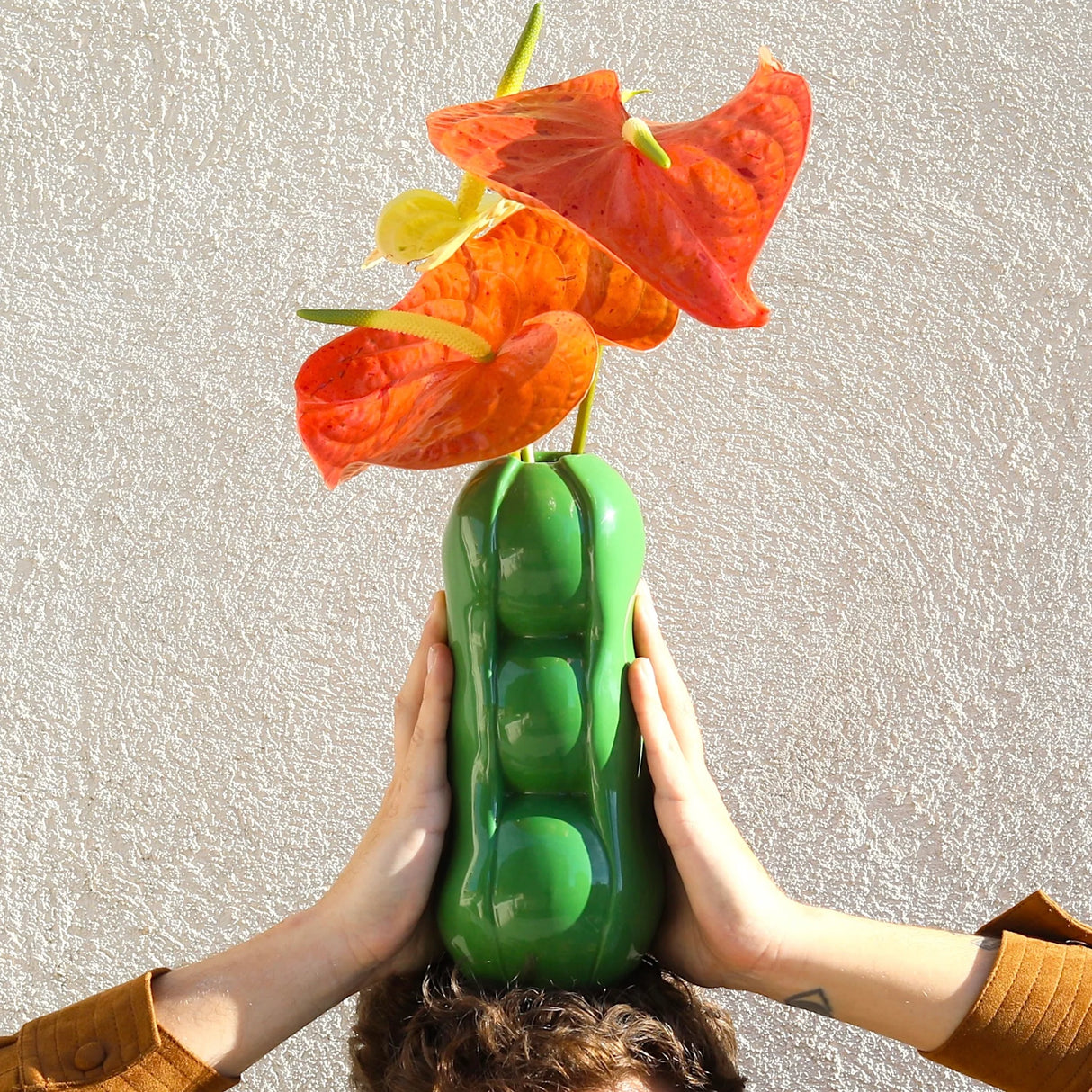 Fluid Market Vase Fluid Market "Peas" | Grün, Keramik, Frisches Design