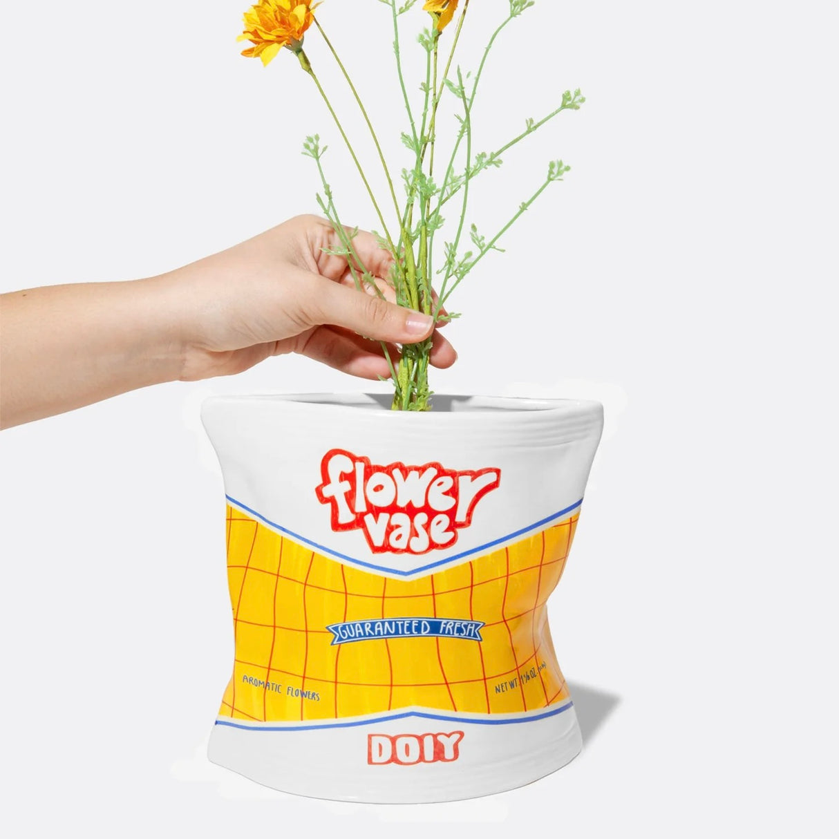 DOIY Vase „Chips Bag“ | DOIY | Einzigartige Vase für kreative Dekoideen