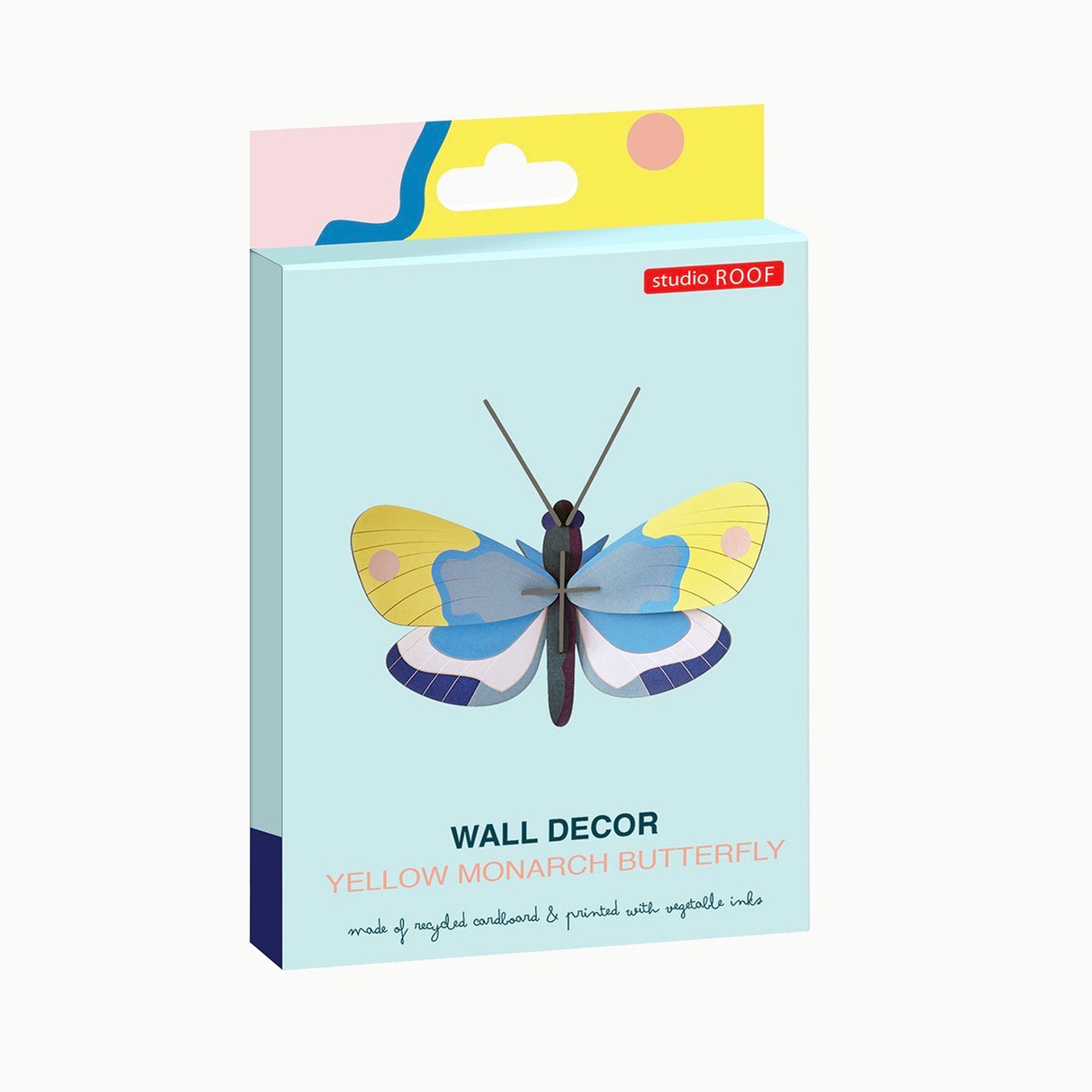 studio ROOF Wanddeko- Yellow Monarch Butterfly
