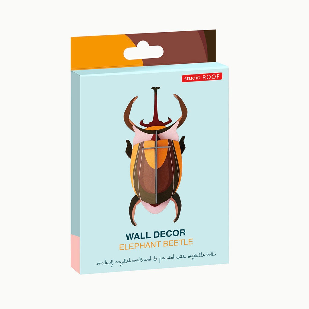 studio ROOF Wanddeko "Elephant Beetle" | studio ROOF | Recycelter Karton