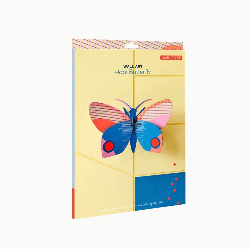 studio ROOF Wanddeko "Hapi Butterfly" | studio ROOF| Recycelter Karton