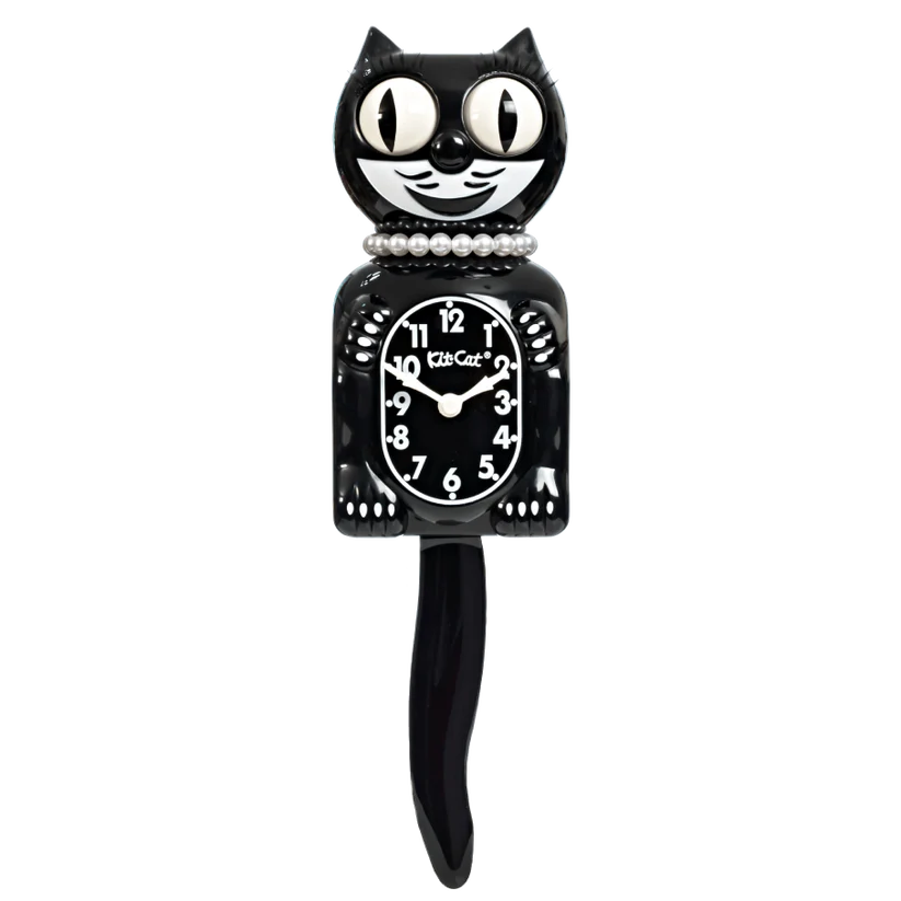 Kit-Cat Clock Wanduhr „Lady Kit Cat Clock“ (Classic) | Kit-Cat Clock | Zeitlose Wanduhr