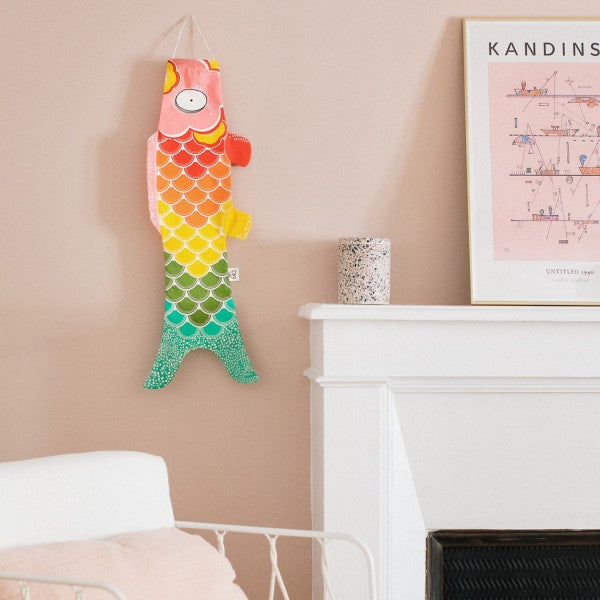 Madame MO Windfisch „Rainbow“ (70 cm) | Farbenfroher Blickfang | Madame Mo