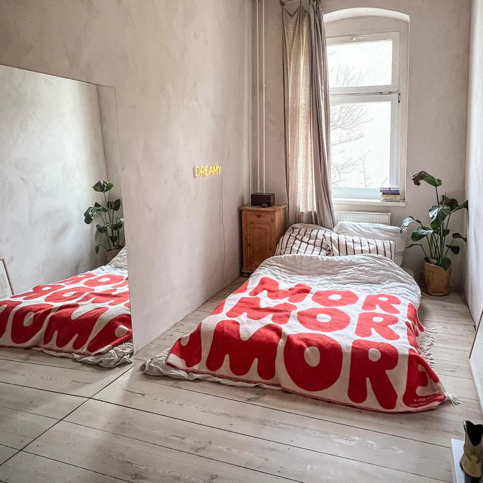 Klekks Wolldecke Klekks No. 11 | Amore, Rot, 130x200cm, 100% Wolle
