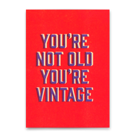 Deli Cards Postkarte "You`re vintage" | Lustige Karte zum Geburtstag