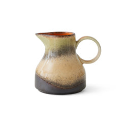 HKliving Milchkanne "70s Ceramics 8PM" | HKliving | Steingut-Kanne im Retro-Design