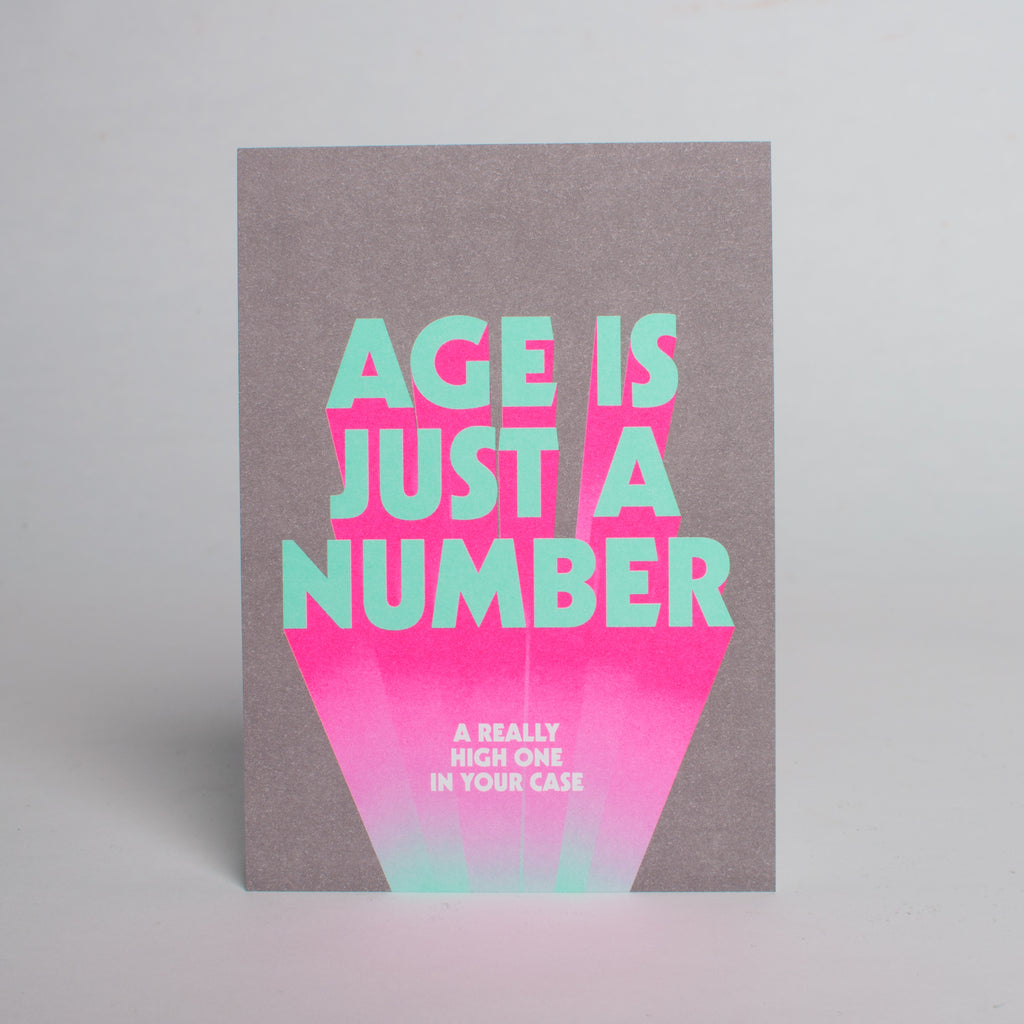 Edition SCHEE Postkarte "Age is just a number"