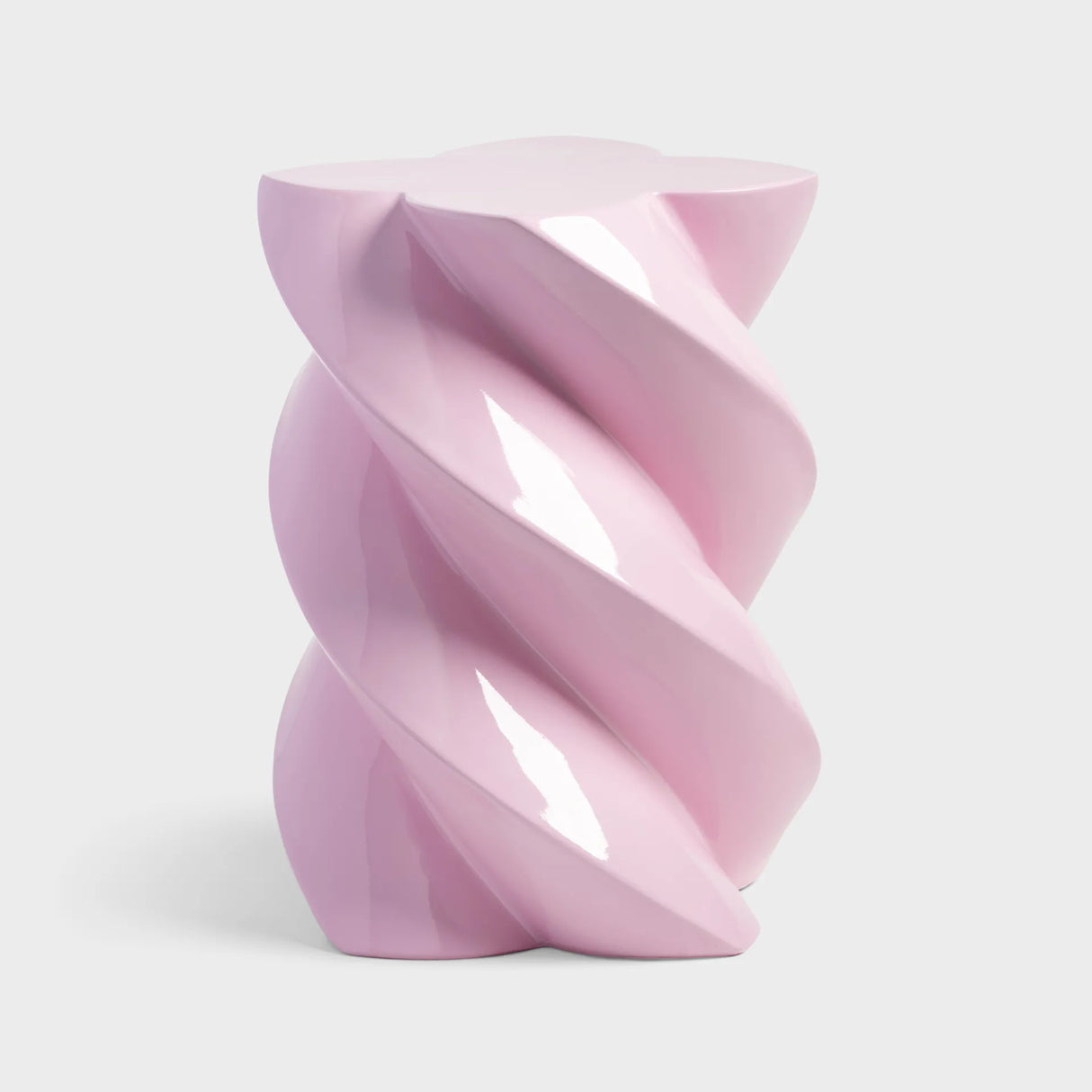 &Klevering Beistelltisch Pillar Marshmallow Candy Pink von &Klevering | Glasfaser