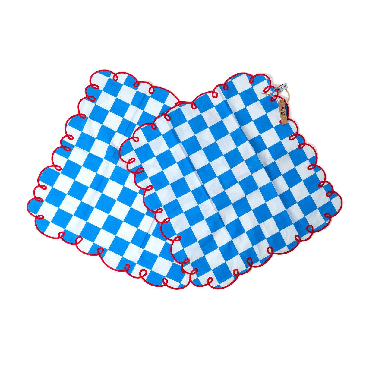 Bitossi Home Servietten “Azzurro” 2 Stk. | Stoffservietten im Set | Bitossi Home