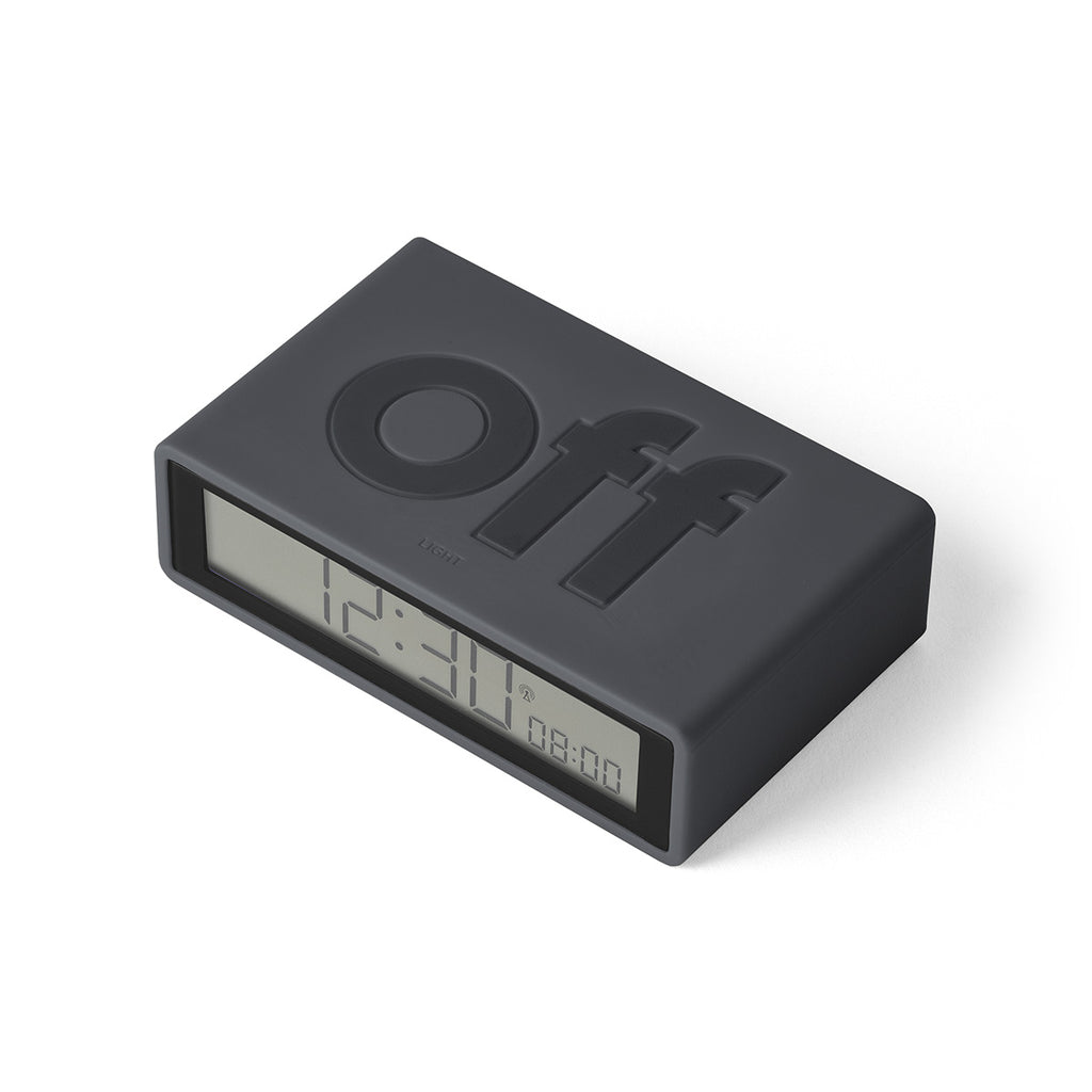 Lexon Wecker Flip+ (Black) von Lexon | Intuitiver Wecker mit Funkgesteuerter Uhrzeit