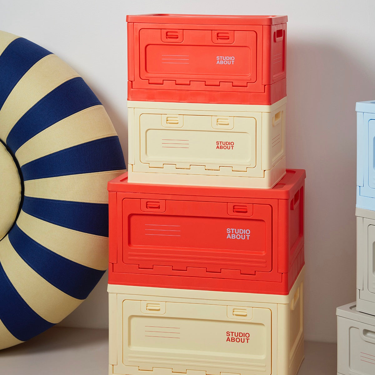 Studio About Aufbewahrungsbox Studio About "Large" | Light Yellow Kunststoff | Modern & Minimalistisch