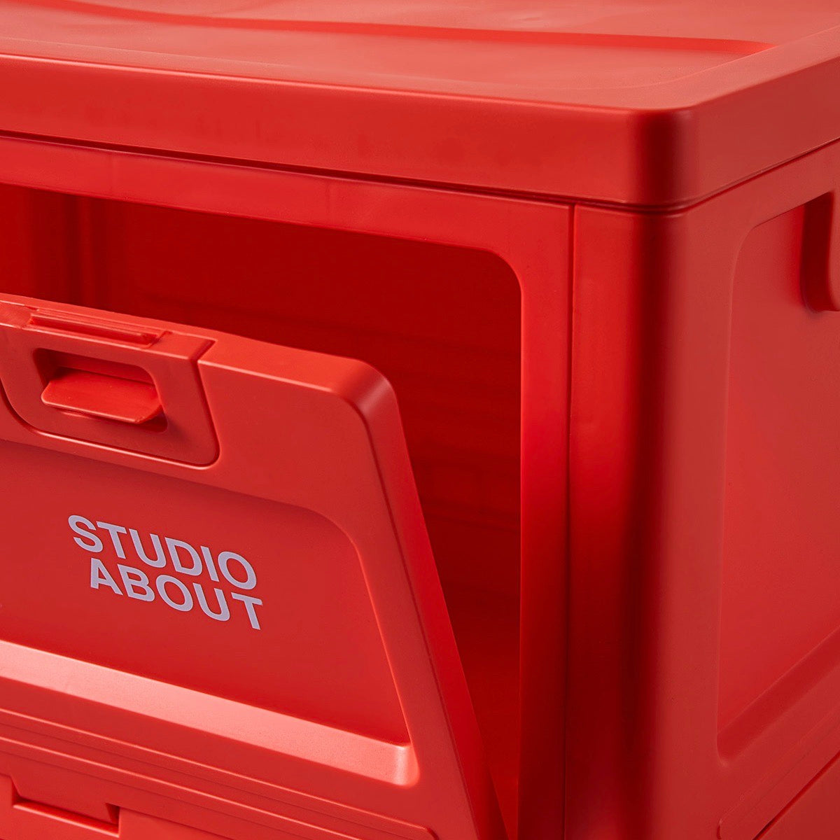 Studio About Aufbewahrungsbox Studio About "Large" | Red Kunststoff | Eyecatcher & Vielseitig
