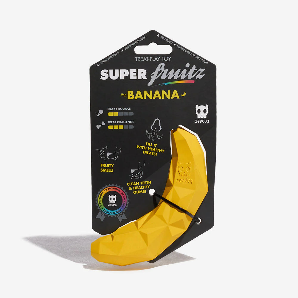 Zee.Dog Spielzeug “Super Banana” | Verspieltes Design | Zee.Dog