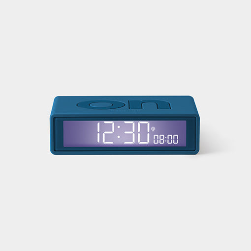 Lexon Wecker Flip+ (Duck Blue) | Intuitiver Wecker mit Funkgesteuerter Uhrzeit