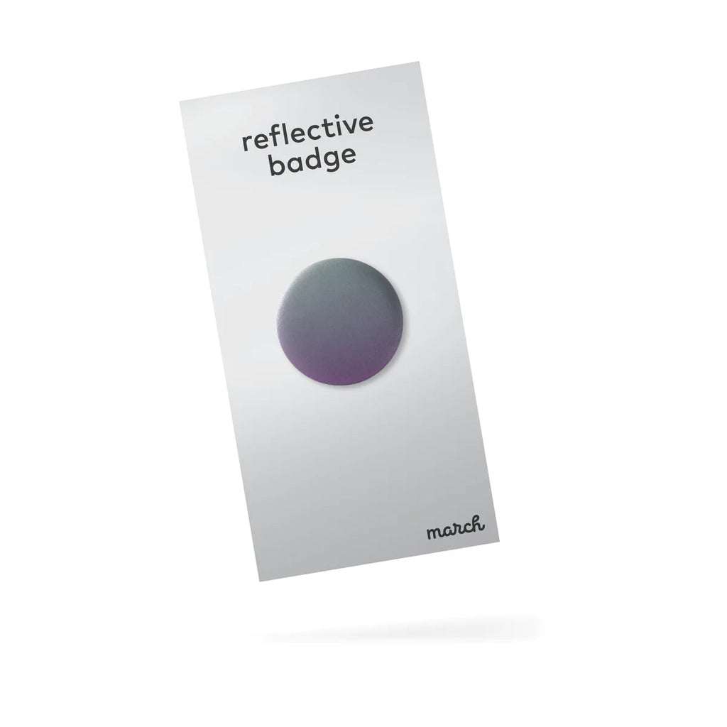 March Design Studio Reflective Badge Maxi Fade Purple