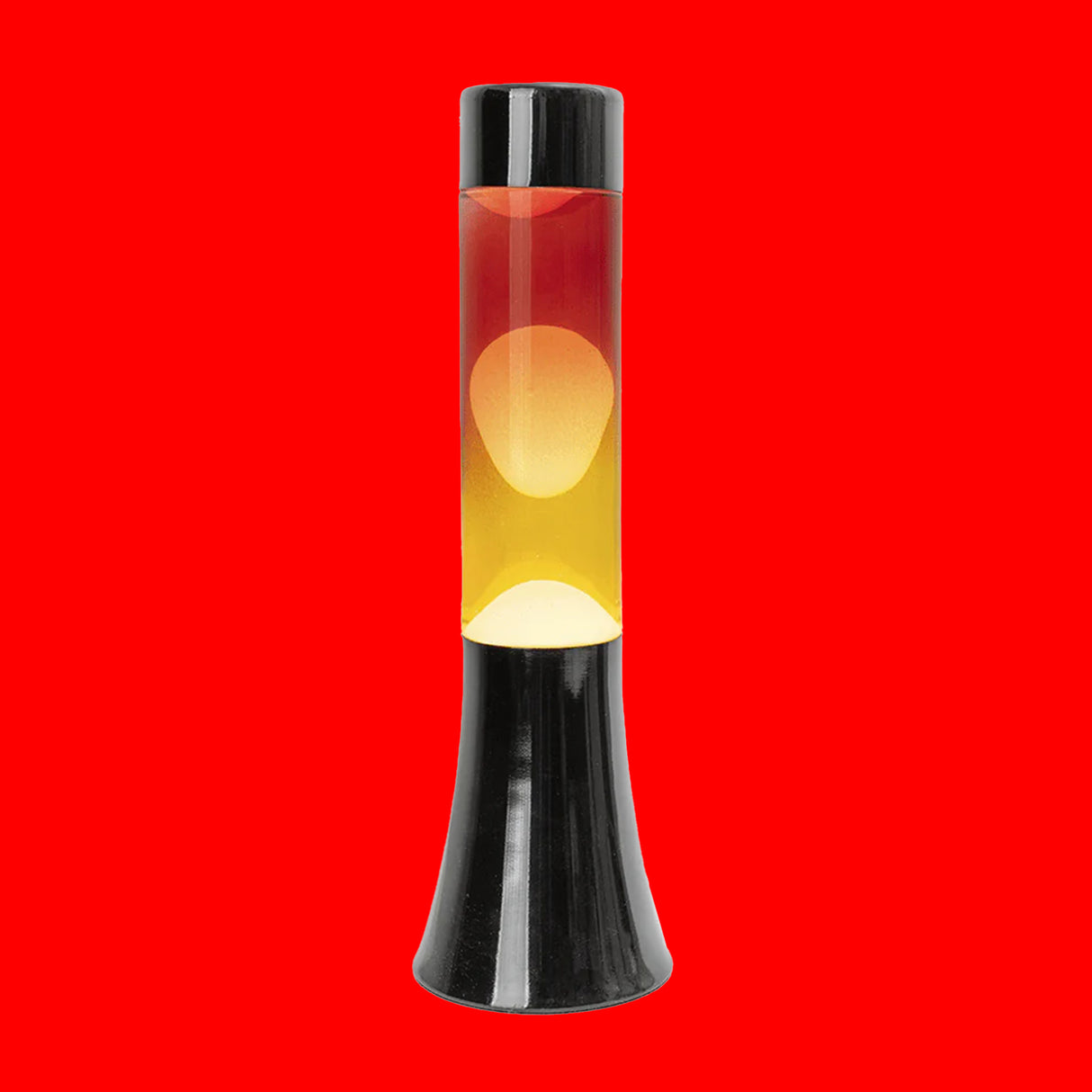 Fisura Lava Lampe Fisura "Mini" | Red & Yellow Gradient | Beruhigend & Dekorativ