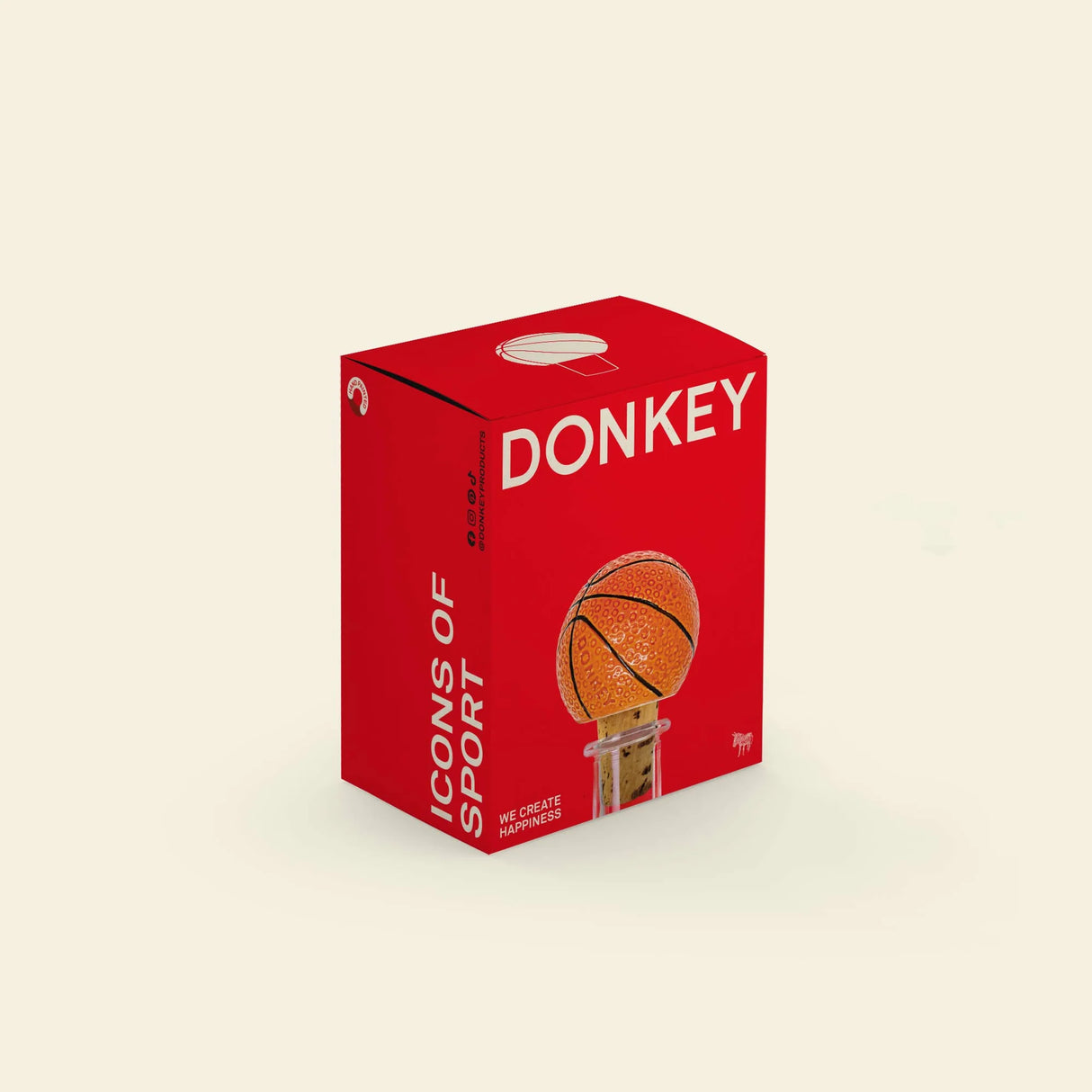 Donkey Products Flaschenverschluss „Icons of Sport Basketball“ | Bar Accessoire | Donkey Products