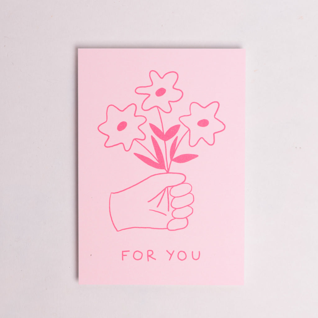 Edition SCHEE Postkarte Edition SCHEE "For You (Flowers)" | Bunte DIN A6 Karte