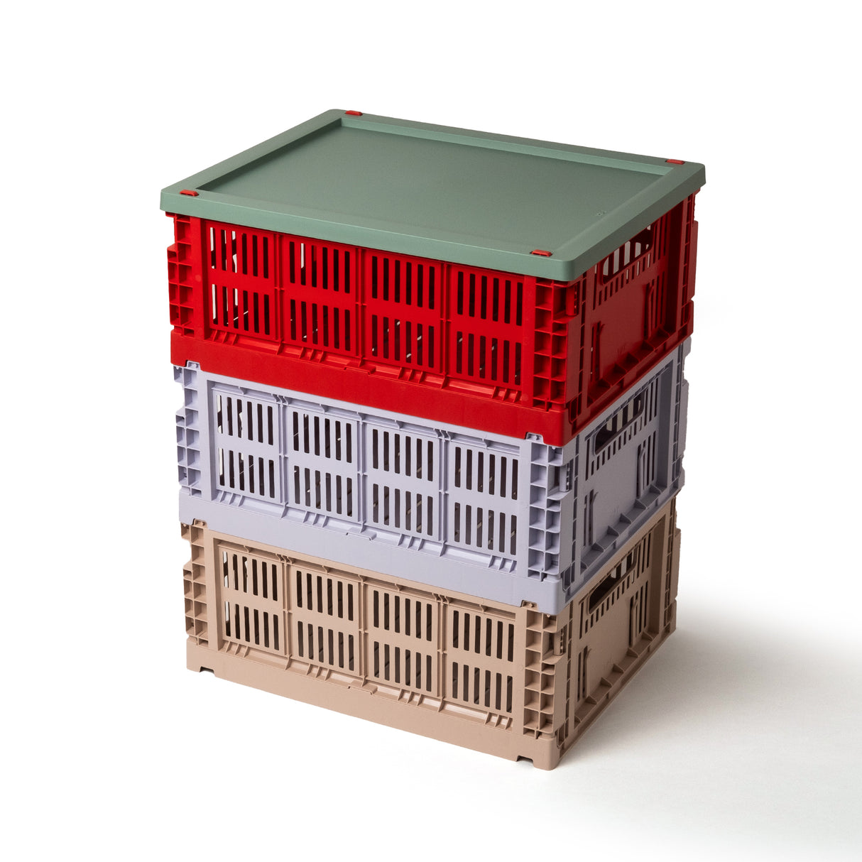 HAY Deckel „Faltbox Medium Sage Green“ | Schön ergänzt | HAY