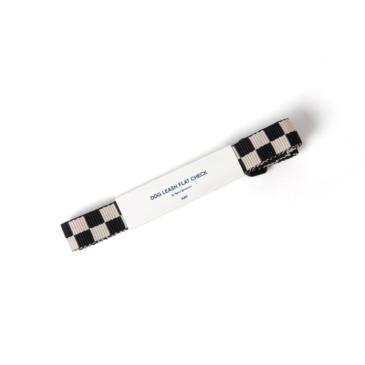 HAY Hundeleine „Flat Black & White Check (M/L)“ | Besonderer Look | HAY Dogs