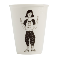 helen b Becher helen b „Yes You Can“ | Design mit Illustrationen von Helen Blanchaert