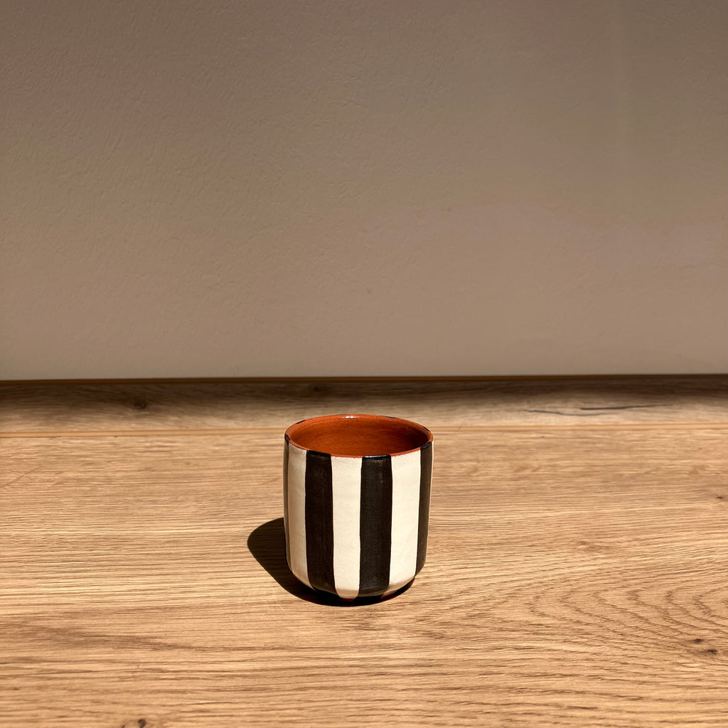 Casa Cubista Espressotasse Vertical Stripe (Black)