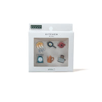Midori Magnete „Mini Kitchen“ | 6er-Set mit Küchenmotiven | Midori