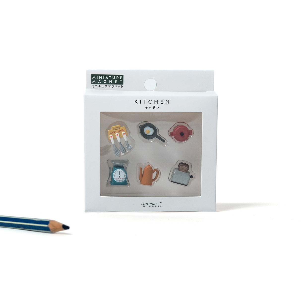 Midori Magnete „Mini Kitchen“ | 6er-Set mit Küchenmotiven | Midori