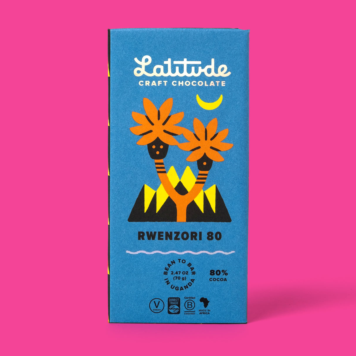 Schokolade „Rwenzori 80%“ 70g | Intensiver Kakao | Latitude